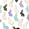 20Pcs 5 Colors Alloy Enamel Pendants ENAM-YW0003-01-2