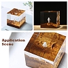 Unfinished Sandalwood Imitation Planet Surface Stuff DIY-E030-01-2