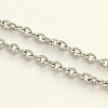 Tarnish Resistant 304 Stainless Steel Cable Chains CHS-R009-03-1