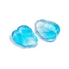 Two-Tone Transparent Glass Charms GLAA-H016-15Q-2