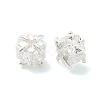 Brass Pave Cubic Zirconia Beads KK-H532-21A-S-1