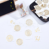 SUNNYCLUE Chakra Theme Self Adhesive Brass Stickers DIY-SC0010-59-5