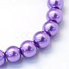 Baking Paint Pearlized Glass Pearl Round Bead Strands HY-Q003-4mm-27-2