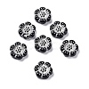 Black Opaque Acrylic Beads OACR-G016-32B-1