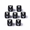 Opaque Acrylic Beads X-SACR-N002-01Y-2