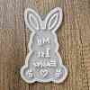 Easter Theme Rabbit with Word Pattern DIY Silicone Table Lamp Molds SIMO-G008-02B-3