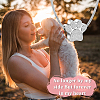 Paw Print Urn Ashes Necklace NJEW-WH0024-01S-7