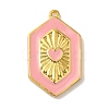 Rack Plating Brass Enamel Pendant KK-A229-31G-2