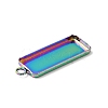 Ion Plating(IP) 304 Stainless Steel Pendant Cabochon Settings LS-STAS-I069-36MC-4