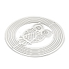 201 Stainless Steel Laser Cut Connector Charms STAS-Z116-01P-04-2