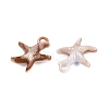 Two Tone Opaque Plastic Pendants KY-N025-50-2