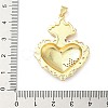 Brass Micro Pave Cubic Zirconia Pendants KK-I379-03G-A-4