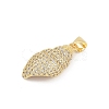 Brass Micro Pave Cubic Zirconia Pendants KK-D317-097G-2