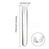 Clear Tube Plastic Bead Containers with Lid X-C065Y-2