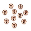 Brass Micro Pave Cubic Zirconia Beads ZIRC-F001-121RG-2