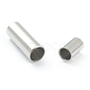 Tarnish Resistant 304 Stainless Steel Magnetic Clasps with Glue-in Ends STAS-O148-06D-3