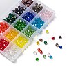 15 Colors Electroplate Glass Beads EGLA-X0006-02B-8mm-5