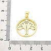 Brass Micro Pave Cubic Zirconia Pendants KK-D325-52G-3