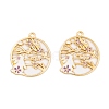 Rack Plating Alloy Enamel Pendants FIND-A040-05A-02G-1