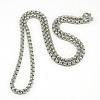 Tarnish Resistant Trendy Men's 201 Stainless Steel Box Chain Necklaces NJEW-L043B-46P-1