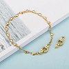 Brass Micro Pave Cubic Zirconia Fold Over Clasps KK-P164-12G-4