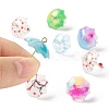 18Pcs 9 Style Printed Acrylic Pendants KY-LS0001-28-2
