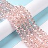 Electroplate Glass Beads Strands EGLA-D020-8x5mm-69-4