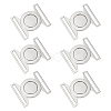 6 Sets Zinc Alloy Side Release Buckles FIND-BC0019-63P-1