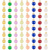 Glass Round Pendants PALLOY-TADJ00001-02-1