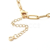 304 Stainless Steel Paperclip Chains Bracelet BJEW-JB06523-01-5