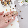 90Pcs 9 Colors Tibetan Style Alloy Beads FIND-GA0006-92-3