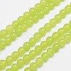 Natural & Dyed Malaysia Jade Bead Strands X-G-A146-6mm-A27-1