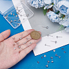 24Pcs 3 Styles Sterling Silver Round Ball Stud Earring Findings FIND-ME0002-56-3