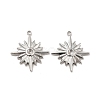 Non-Tarnish 304 Stainless Steel Pendant Rhinestone Settings LS-STAS-I197-013P-1