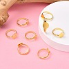 Brass Pad Ring Base Findings X-EC022-G-4