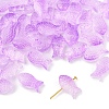 50Pcs Transparent Spray Painted Glass Beads GLAA-FS0002-06B-1