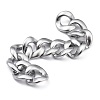 Handmade Spray Painted CCB Plastic Curb Chains AJEW-JB00737-8