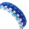 6Pcs Glass Seed & Brass Beaded Stretch Bracelets Set BJEW-JB09538-03-5