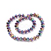 Electroplated Non-magnetic Synthetic Hematite Beads Strands G-G862-01C-2
