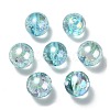 UV Plating Transparent Rainbow Iridescent Acrylic Beads LS-TACR-D010-07D-2
