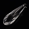 Faceted Teardrop Glass Pendants X-GLAA-O008-E02-1