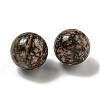 Natural Rhodonite Round Ball Figurines Statues for Home Office Desktop Decoration G-P532-02A-13-2