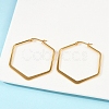 201 Stainless Steel Angular Hoop Earrings X-EJEW-F205-13G-A-4