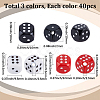 120Pcs 3 Colors Acrylic Beads OACR-SC0002-65-2