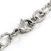 Tarnish Resistant Fashionable 304 Stainless Steel Composite Figaro Cable Chains Bracelets STAS-A028-B095P-2