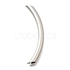 Brass Curved Tube Beads KK-S508-45P-1