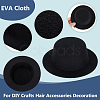12Pcs 3 Styles EVA Cloth Mini Hat Fascinator Base AJEW-BC0007-02-4