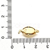Oval Rack Plating Brass Box Clasps KK-S508-13G-3