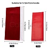 2 Pairs 2 Style Pleuche with PU Leather Door Handle Protective Casing AJEW-GF0003-07B-2