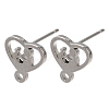 304 Stainless Steel Stud Earring Findings SA-CBAAD0D-02P-1